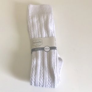 White knee-high socks, 9-11, School Uniform